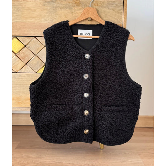 VESTE SANS MANCHES BELCCI COULEUR NOIRE